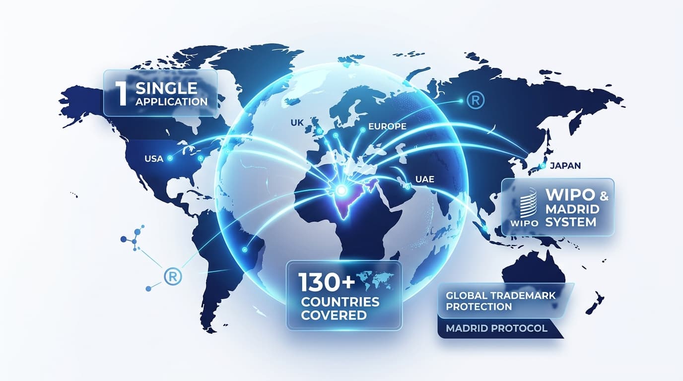 Madrid Protocol 130+ Countries Global Map Infographic