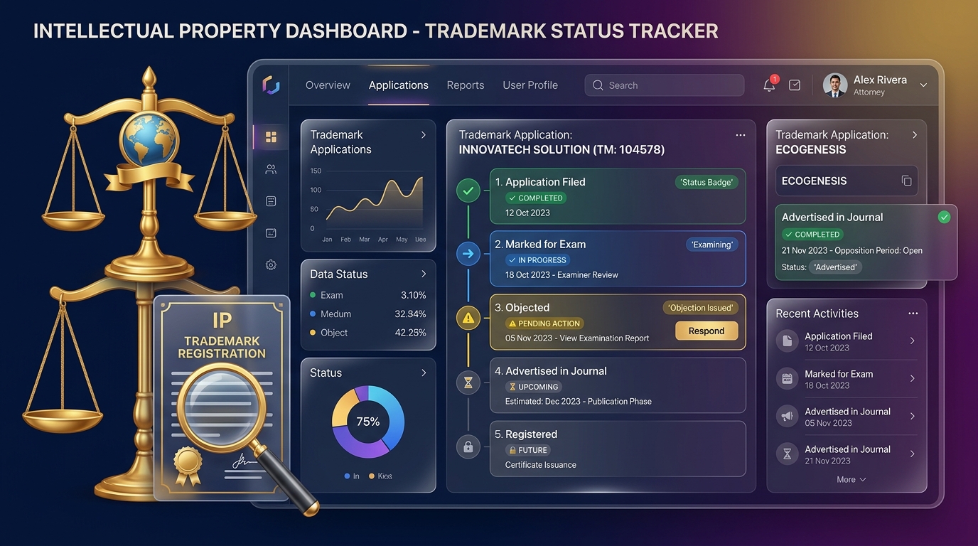 Trademark Application Status Online Tracking and Stages in India